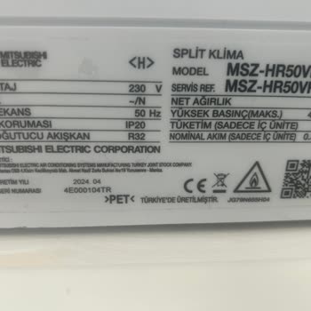 Mitsubishi Electric Soğutmuyor Kapanıyor. Daha 1 Aylık Klima