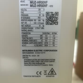 Mitsubishi Electric Soğutmuyor Kapanıyor. Daha 1 Aylık Klima