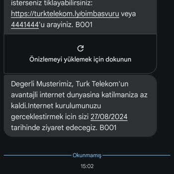 Türk Telekom İnternet Kurulum Randevu Sorunu