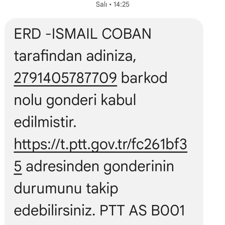 PttAVM Bursa Gemlik PTT Kargo Teslimatı Yapılmıyor.