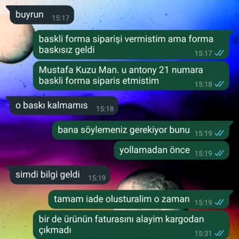Formacim.co Yanlış Ürün Gönderimi