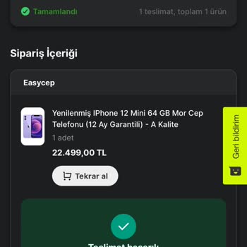 EasyCep Yanlış Renk Ve Geç Teslimatla Hayal Kırıklığı