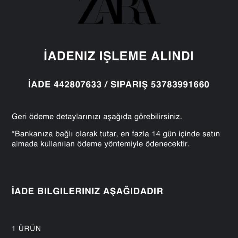 Zara Alışveriş Yapmak Pişmanlıktır