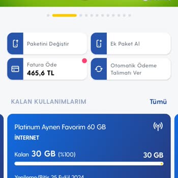 Turkcell Platinum Paketinde İnternet Kullanım Sorunu
