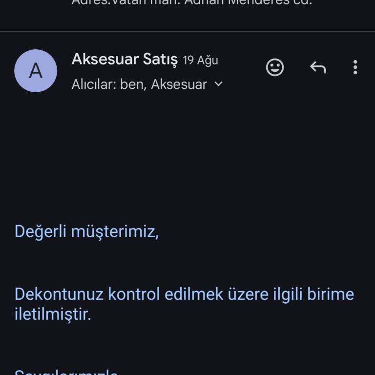 KVK Mailden Aksesuar Satın Almak