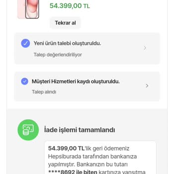 Hepsiburada Kusurlu Telefon Gönderimi Sağlıyor