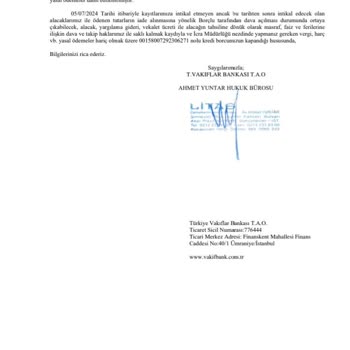 VakıfBank Ve Litas Hukuk Bürosu Mağduriyeti: Haciz Kaldırılmıyor
