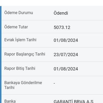 Rapor Param Yatmadığı Halde Garanti Bankası'na Yattı Görünüyor