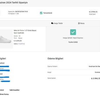 FashFed Yanlış Numara Ayakkabı Teslimi Ve Müşteri Mağduriyeti