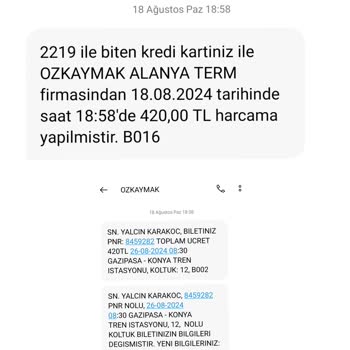 Özkaymak Turizm Engelli Bilet Fazla Para Aldılar Veya Yasayı Uygulamadılar