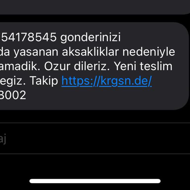 KARGOMsende Bir Türlü Ulaşamayan Kargo