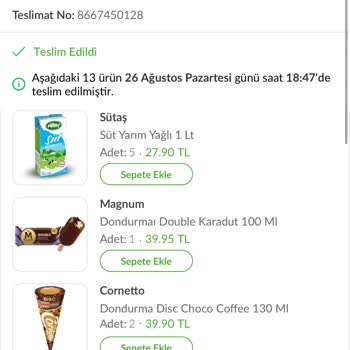 Trendyol Hızlı Market Sipariş Sorunu Ve Müşteri Hizmetleri İlgisizliği