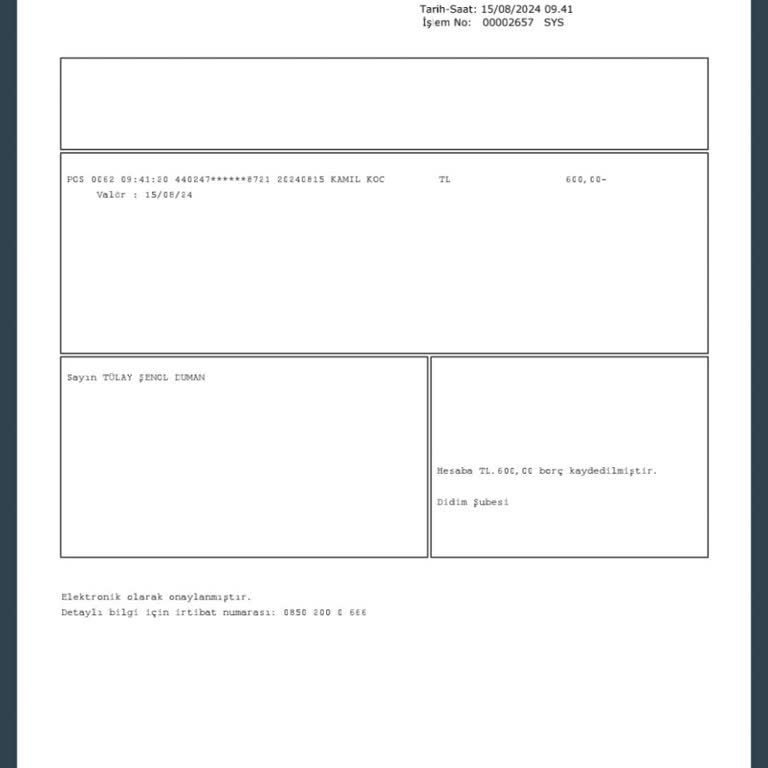 Kamil Koç Paramı Geri Gönderilmiyor