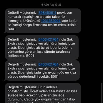 Şok Market Ücret İademi Yapmıyor