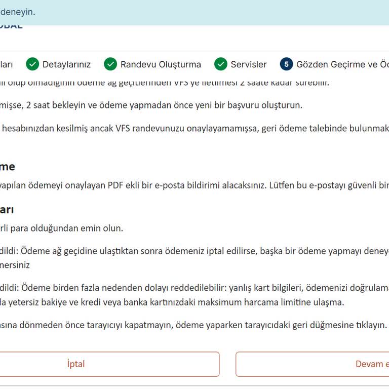 VFS Global Fransa Vize Randevu Sistemi