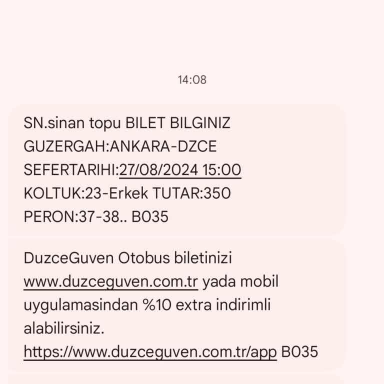 Düzce Güven Turizm Hizmeti Veremiyorlar Sıkıntı Bir De 2 Kişi Olmaları