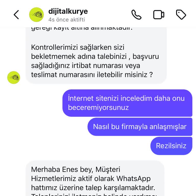 Dijital Kurye 25 Gündür Hat Teslim Edilmedi
