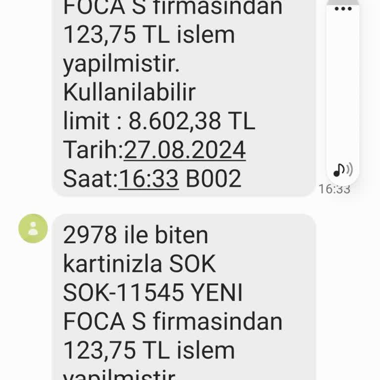 Yenifoça Şok Mağazası Müd.