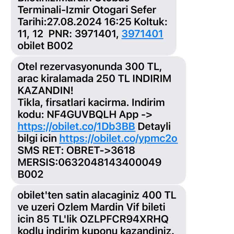 Obilet Otobüs Arızası Nedeniyle Mağduriyet Yaşadım