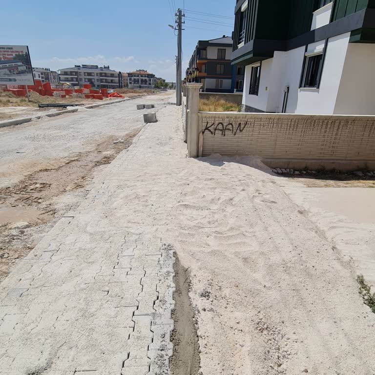 Selçuklu Belediyesi (Konya) Kaldırım Yapılıp Aman Harç Dökmemek