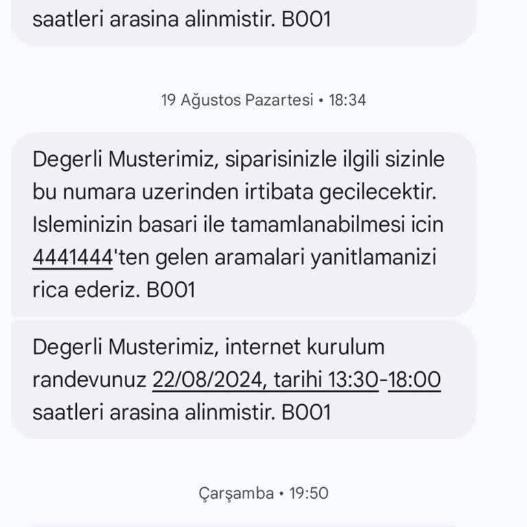 Türk Telekom Kuruluma Gelmiyor, Randevu Tarih Ve Saatine Uymuyorlar.
