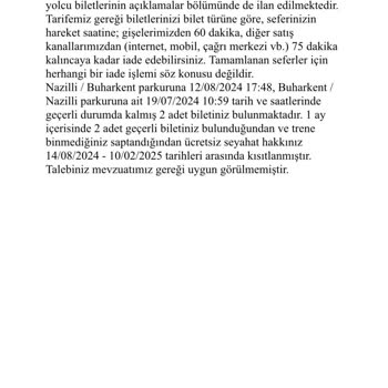 TCDD Bizi Mağdur Etti.