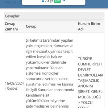 TCDD Bizi Mağdur Etti.
