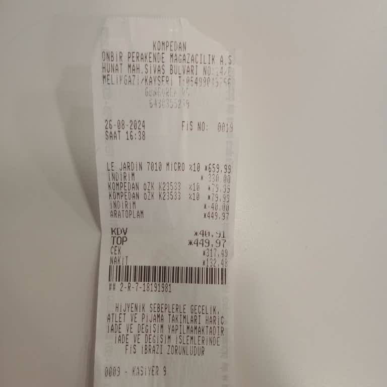 Kompedan Mağazası İade Almıyor