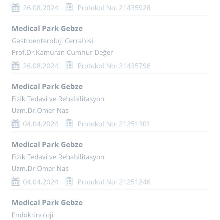 Genel Cerrahi Medical Park Gebze