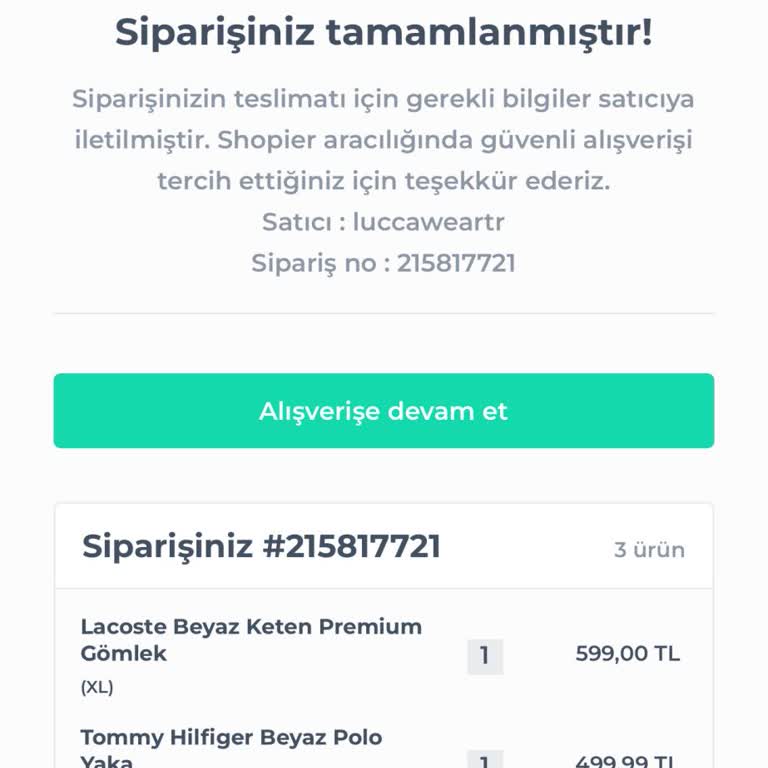 Shopier Den Ürün Sipariş Verdim Gelmedi