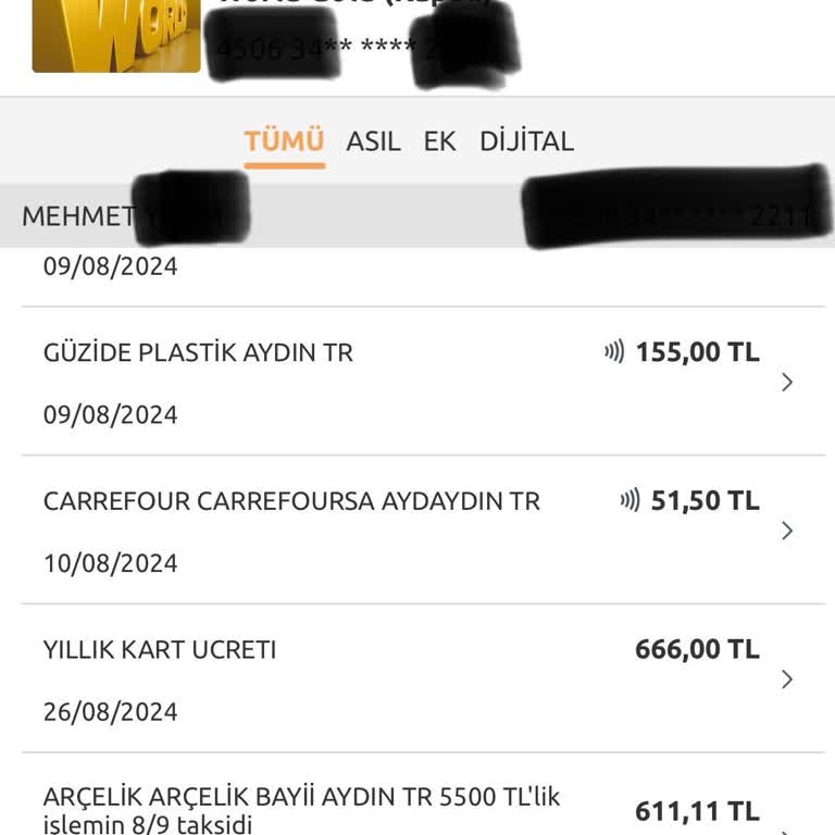 Yapı Kredi Bankası Yıllık Kart Ücreti Alıyor İade Yapmıyor