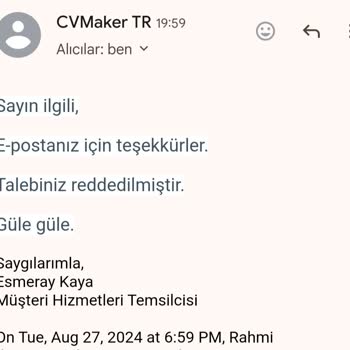 CV Maker TR Hesabımdan İzinsiz Para Çekti.
