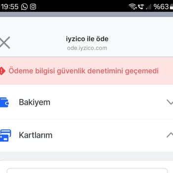 Sümeyra Moda Iyzico İle Ödeme Yapamıyorum