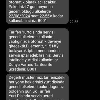 Türk Telekom Yurt Dişi Paketi Şikayet