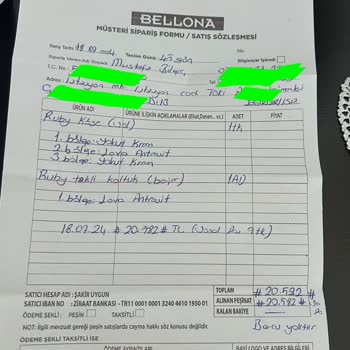 Bellona Ürünümü Zamanında Teslim Etmiyor
