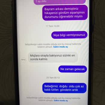 Ladyy Design (Instagram) Para İadesi Yapmıyorlar
