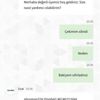 Haksızyere Bakiyem Silindi Tipobet