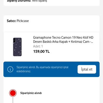 Vodafone Her Şey Yanımda Siparişimi Gönder
