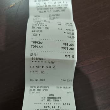 HD İskender Restaurant Yanıltıcı Menü Fiyatları Ve Ekstra Ücretler