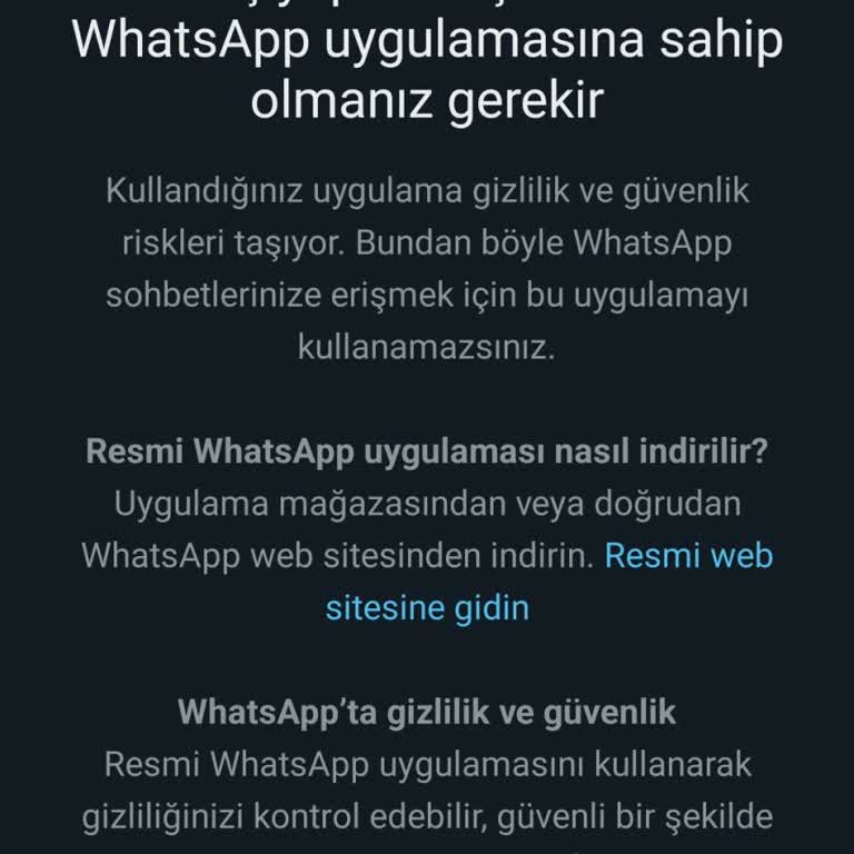 WhatsApp Neden Kurulmuyor