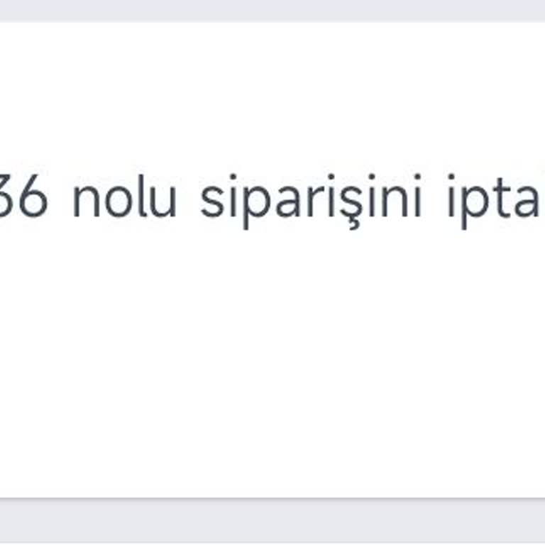 Domino's Siparişlerimi İptal Ediyor