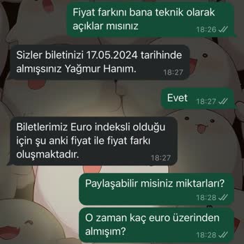 SunExpress Hava Yolları Sun Expressin Sunclassic Biletime Yine Fiyat Farkı İstemesi