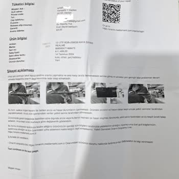 Media Markt Aldığımız Realme 12 Lite 8 GB+256GB Telefon Arızalı Çıktı