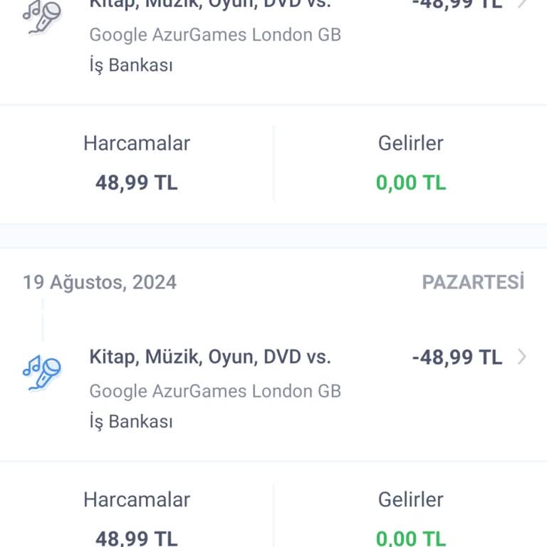 İş Bankası Azur Games Diye Her Ay Düzenli Para Kesiyor