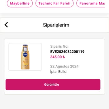 Eveshop.com.tr Sipariş Mağduriyeti