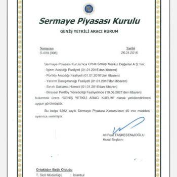 Cross Group Beni Bilgilendirmeniz Dileğimle