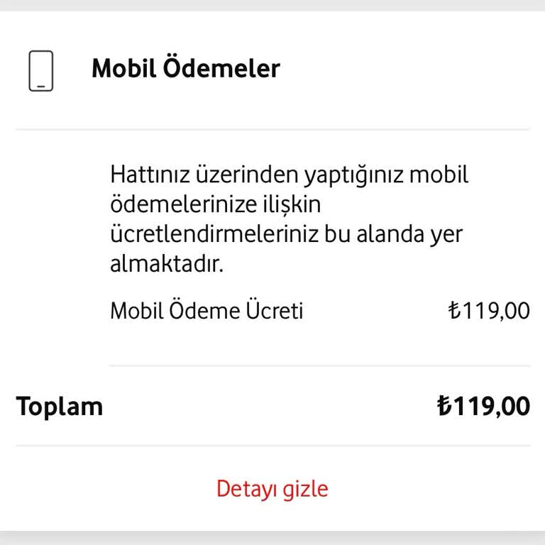 Faturada Belirsiz Mobil Ödeme Ücreti Sorunu