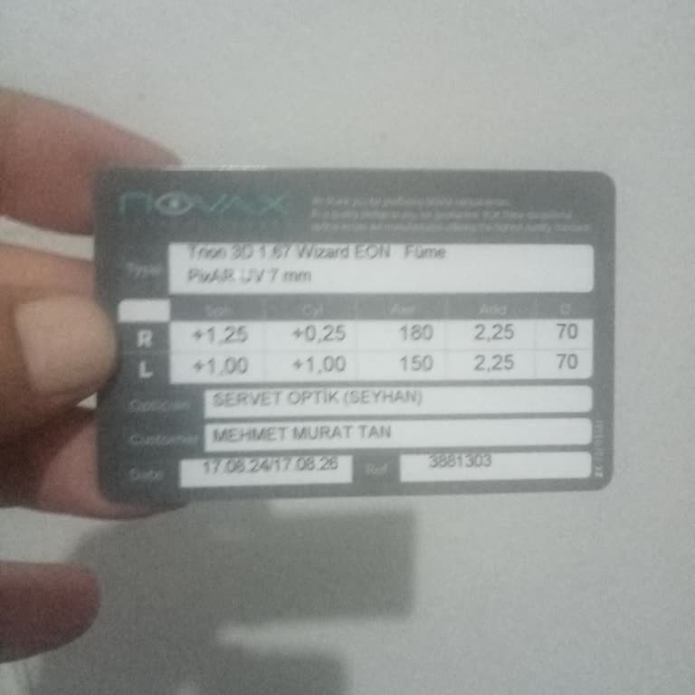 Novax Gözlük Camları Murat T** Adana