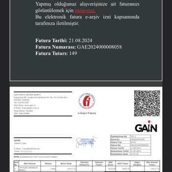 Gain Üyelik Deneme Ücretsiz Değil