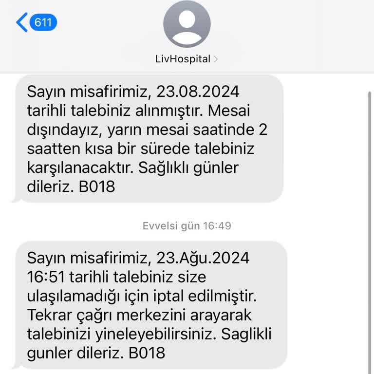 Liv Hospital Doğum Paketi Hakkında Bilgi Vermiyor